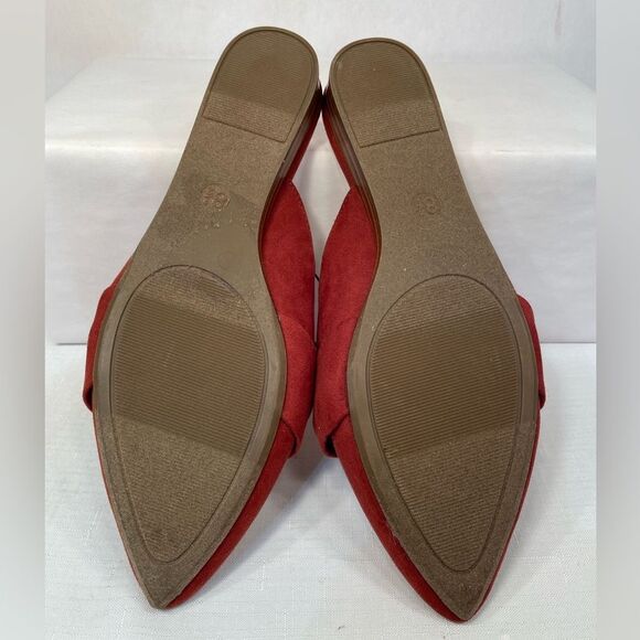A New Day Women's Knotted Red Mules 8.5 New - Picture 5 of 5